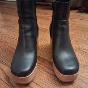 Charlotte Stone Paz platform boots in black, size 9
